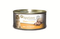 爱普士Applaws 鸡肉吞拿鱼双层慕斯猫-罐头 70g/罐